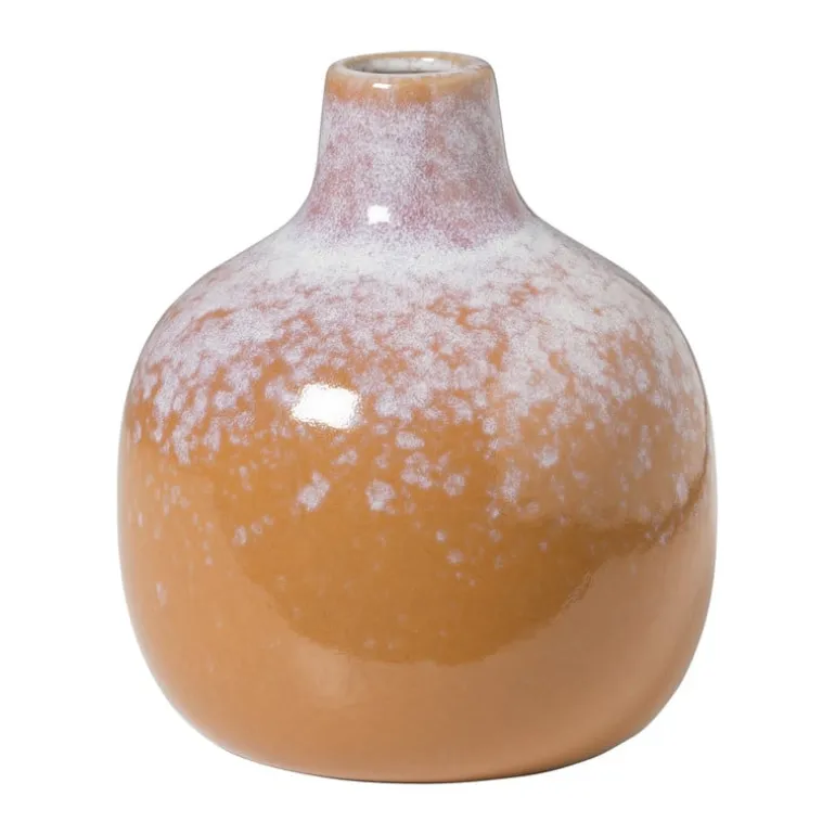 Vaas faded - oranje - ø12x14 cm