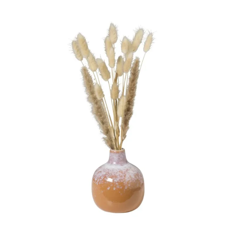 Vaas faded - oranje - ø12x14 cm