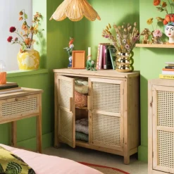 Vaas geribbeld - goud - ø12.5x5 cm