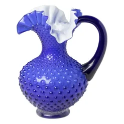 Vaas kruik - blauw - 15x13x20 cm