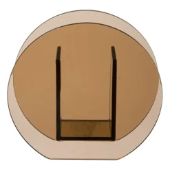 Vaas ovaal - bruin - 18x6x17 cm