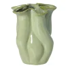 Vaas reactive glaze groot - groen - 24.3x19.7x17.3 cm