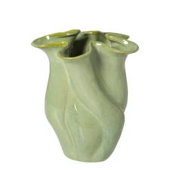 Vaas reactive glaze klein - groen - 19.3x16x14.3 cm