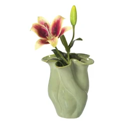 Vaas reactive glaze klein - groen - 19.3x16x14.3 cm