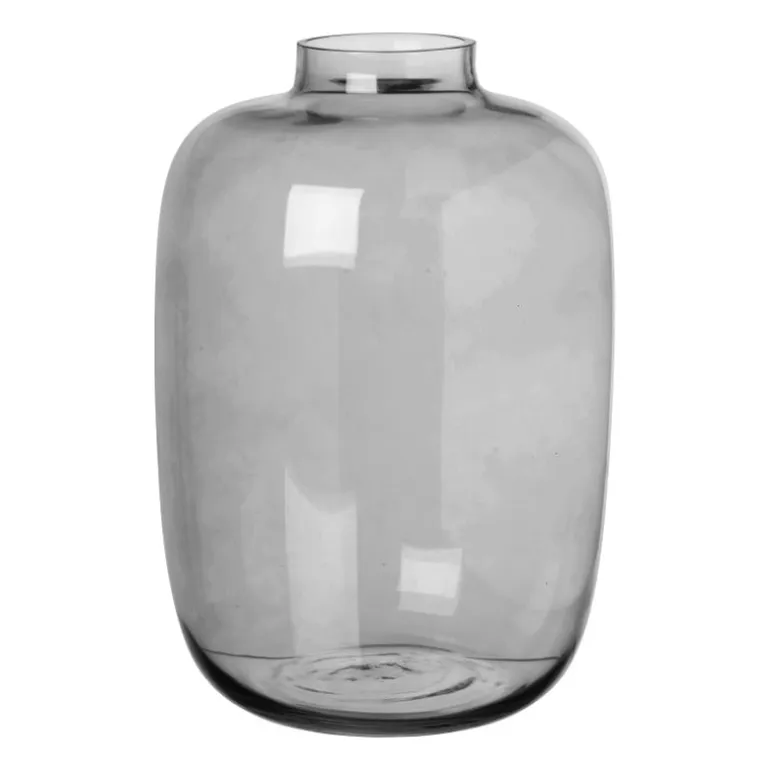 Vaas smoked mega - ø22x32 cm - grijs