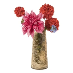 Vaas structuur - bruin - ø10.2x21.8 cm