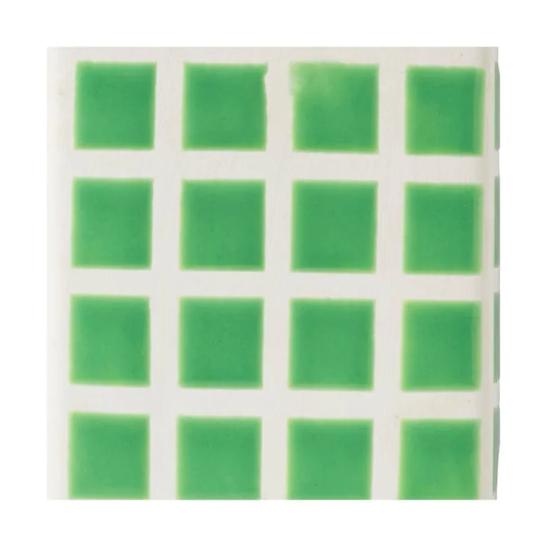 Vaas tegel groot - groen - 20x8x8 cm