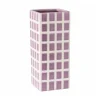 Vaas tegel groot - paars - 20x8x8 cm