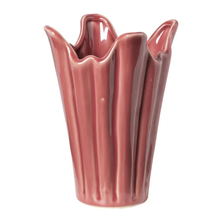 Vaas tulp - rood - ø14.5x20.5 cm