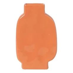 Vaas zebra - rood/oranje - 20.8x13x5.2 cm