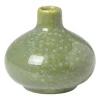 Vaasje groen - rond - ø9x9 cm