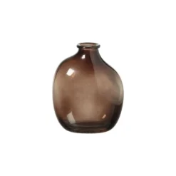 Vaasje rond - 11x9.2x5.8 cm - bruin