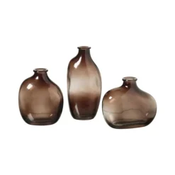 Vaasje rond - 11x9.2x5.8 cm - bruin
