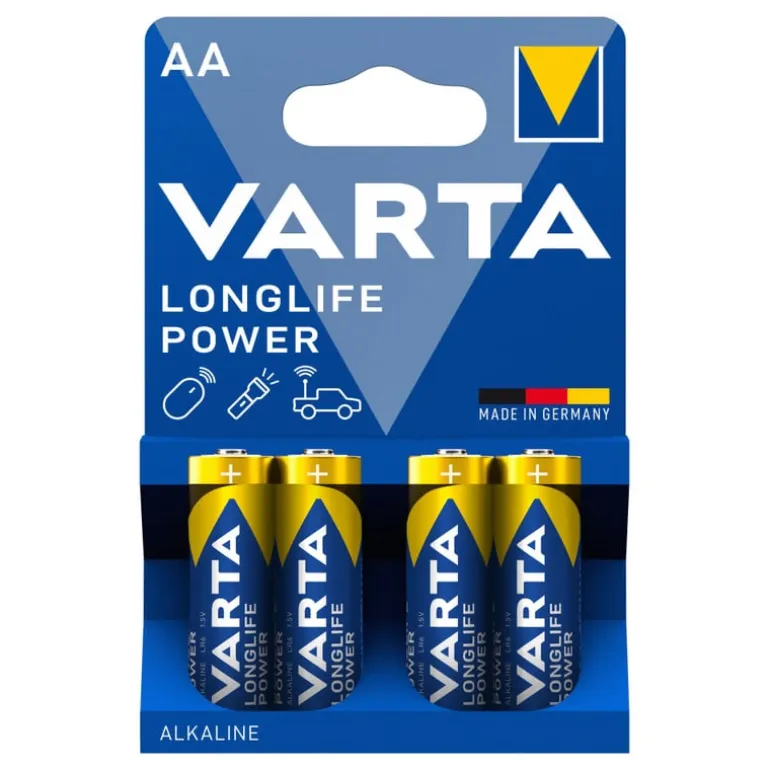 Varta longlife power AA batterijen - set van 4