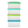 Vershoudbakjes van plastic - 100 ml - set van 4