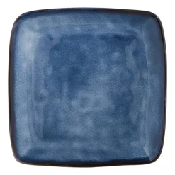 Vierkant bord Toscane - donkerblauw - 25x25 cm