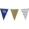 Vlaggenlijn 16 jaar - blauw - 10 meter