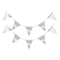 Vlaggenlijn zilverkleurig - 5 meter