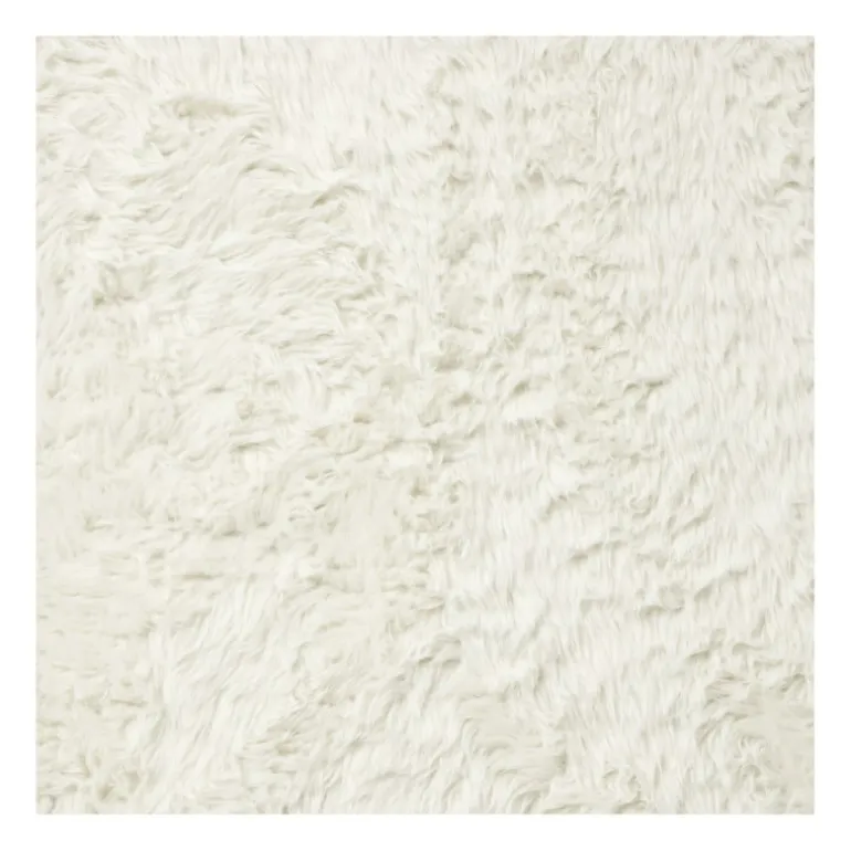 Vloerkleed fluffy rond - wit - ø120 cm