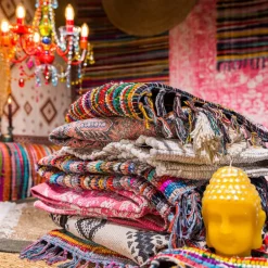 Vloerkleed kleurrijk - 80x120 cm