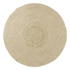 Vloerkleed riet - naturel - ø120 cm