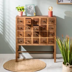 Vloerkleed riet - naturel - 87 cm