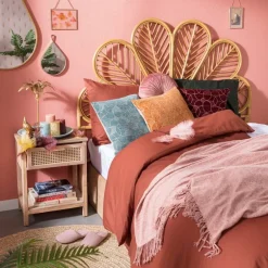 Vloerkleed riet - naturel - 87 cm