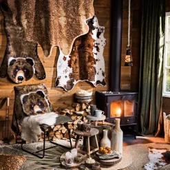 Vloerkleed riet - naturel - 87 cm