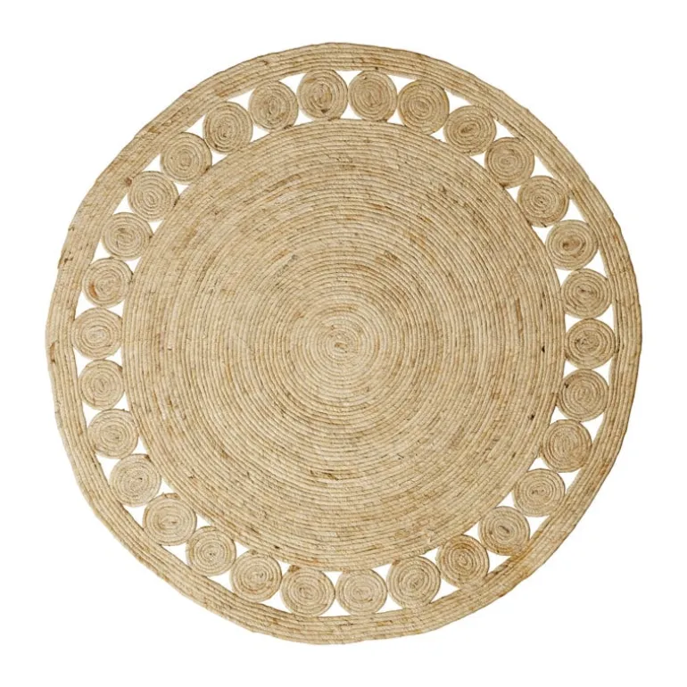 Vloerkleed riet - rond - ⌀120 cm