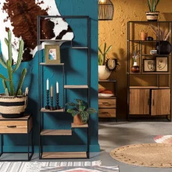 Vloerkleed riet - rond - ⌀120 cm