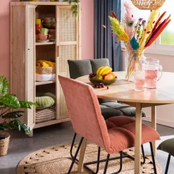 Vloerkleed riet - rond - ⌀120 cm