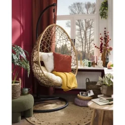 Vloerkleed riet - rond - ⌀120 cm