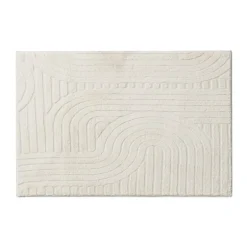 Vloerkleed wave - wit - 60x90 cm