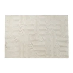 Vloerkleed wave - wit - 120x180 cm
