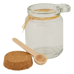 Voorraadpot - kurk en lepeltje - 200 ml