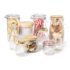 Voorraadpot - kurk en lepeltje - 200 ml