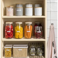 Voorraadpot klemdeksel - rond - 200 ml