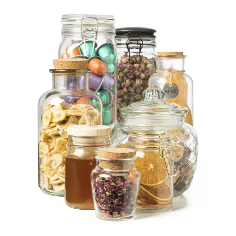 Voorraadpot met kurken deksel - 1.1 liter