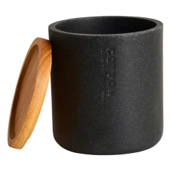 Voorraadpot nature - antraciet - ø10x11 cm