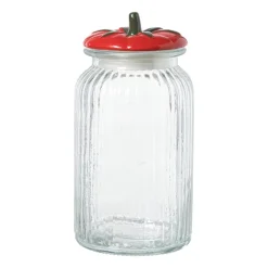 Voorraadpot tomaat - transparant/rood - 1.2 liter