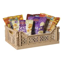 Vouwkrat groot - beige - 14.5x40x30 cm