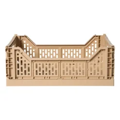 Vouwkrat groot - beige - 14.5x40x30 cm