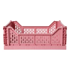 Vouwkrat groot - roze - 14.5x40x30 cm