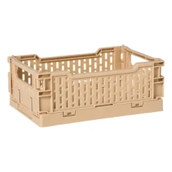 Vouwkrat klein - beige - 6x15x10 cm