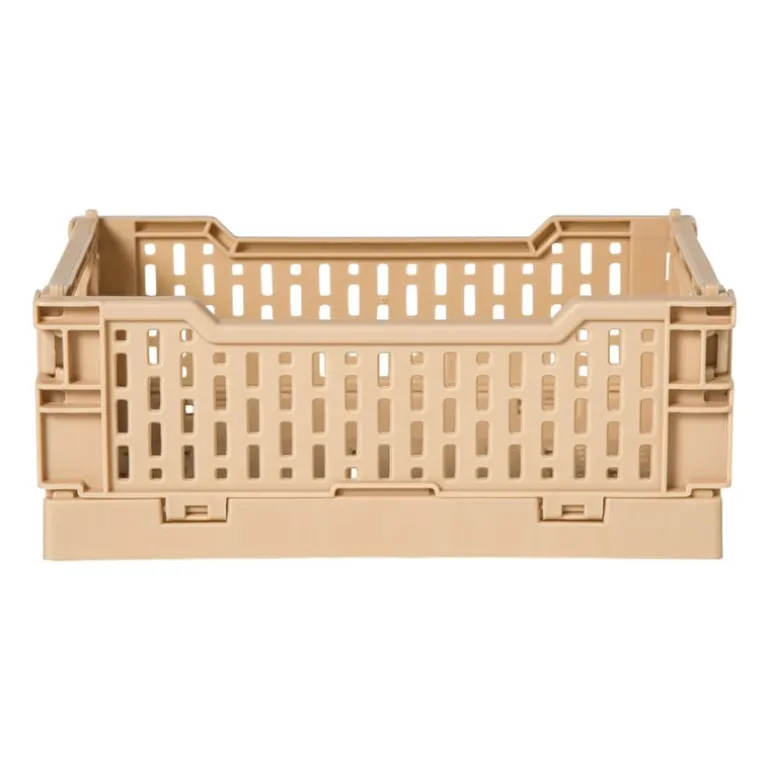 Vouwkrat klein - beige - 6x15x10 cm