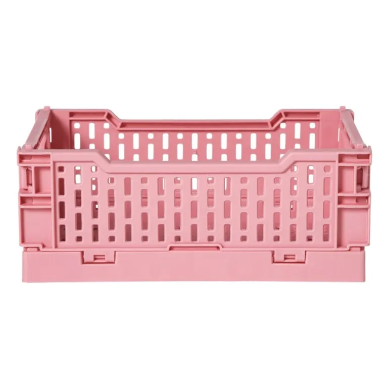 Vouwkrat klein - roze - 6x15x10 cm