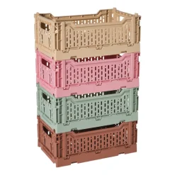 Vouwkrat middel - groen - 10.5x27x17 cm