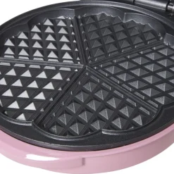 Wafelmaker - roze - 1000 watt