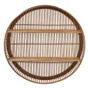 Wandkastje bamboe rond - ø75x12.5 cm