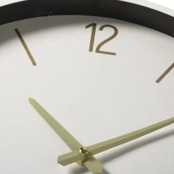 Wandklok - beige - ø37 cm